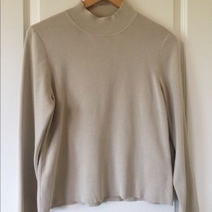 Charter Club cream LS sweater M petite